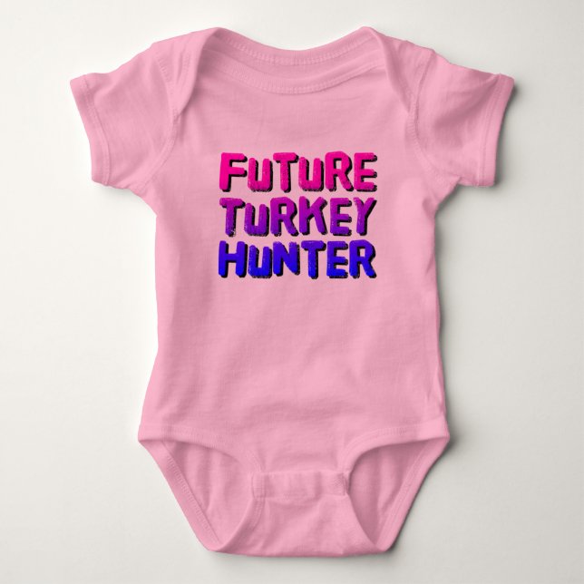 Future Turkey Hunter Baby Bodysuit Strampler (Vorderseite)