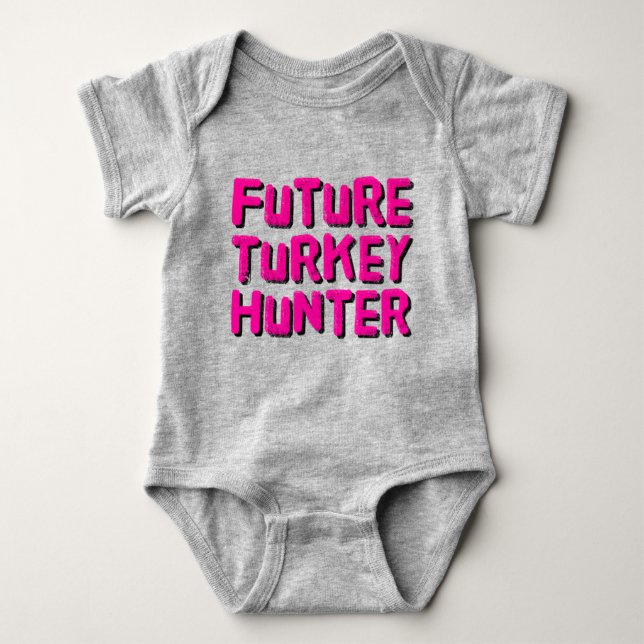 Future Turkey Hunter Baby Bodysuit Strampler (Vorderseite)