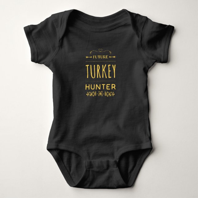 Future Turkey Hunter Baby Bodysuit Strampler (Vorderseite)