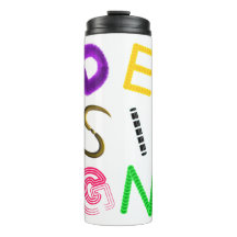 "Future Typo" 3D Typografie Thermal Tumbler