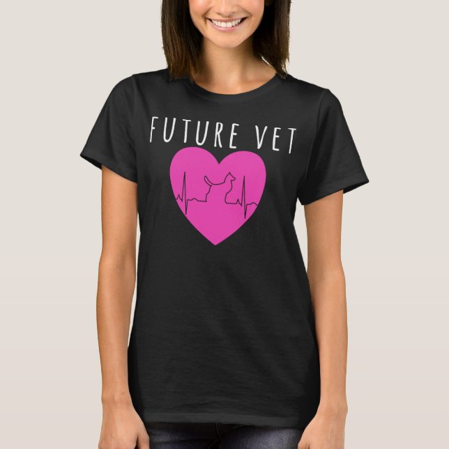 Future Vet Funny Veterinary Student Grad Geschenk T-Shirt (Vorderseite)