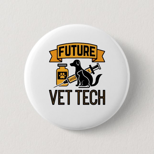 Future Vet Tech Button (Vorderseite)