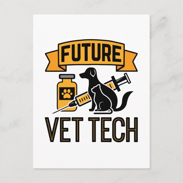 Future Vet Tech Postkarte (Vorderseite)