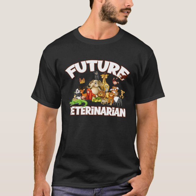 Future Veterinarian Cute Zoo Animal T-Shirt (Vorderseite)