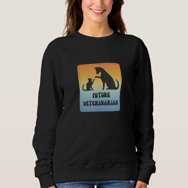 Future Veterinarian  Fun Vet Student Sweatshirt (Vorderseite)