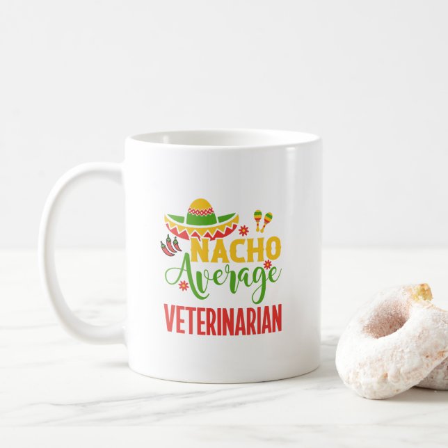 Future Veterinary Mama Grad Vet Tech Kaffeetasse (Mit Donut)