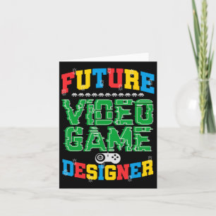 Future Video Game Designer T Shirt Boys Girls Kind Karte