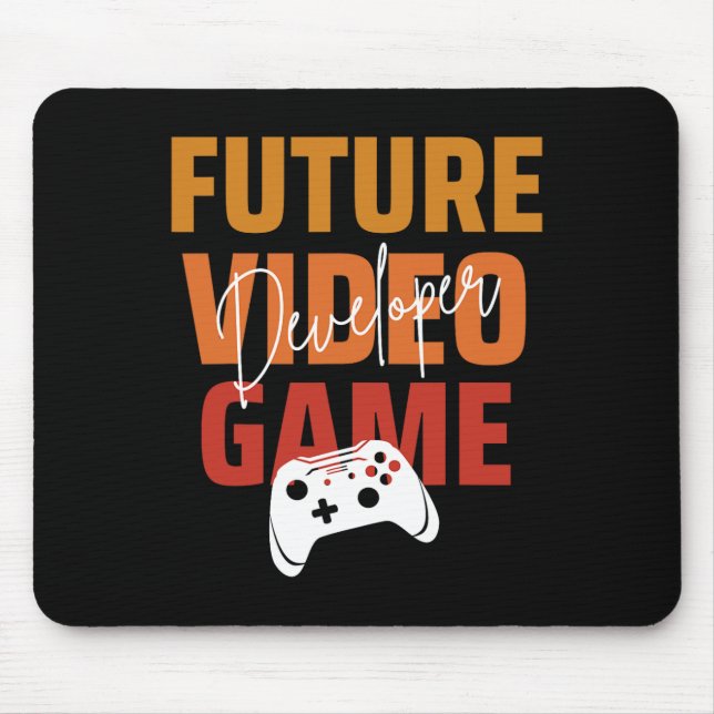 Future Video Game Developer - Funny Game Designer Mousepad (Vorne)