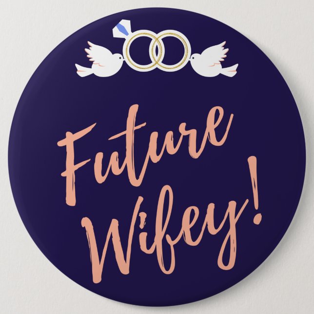 Future Wifey Love Birds Button (Vorderseite)