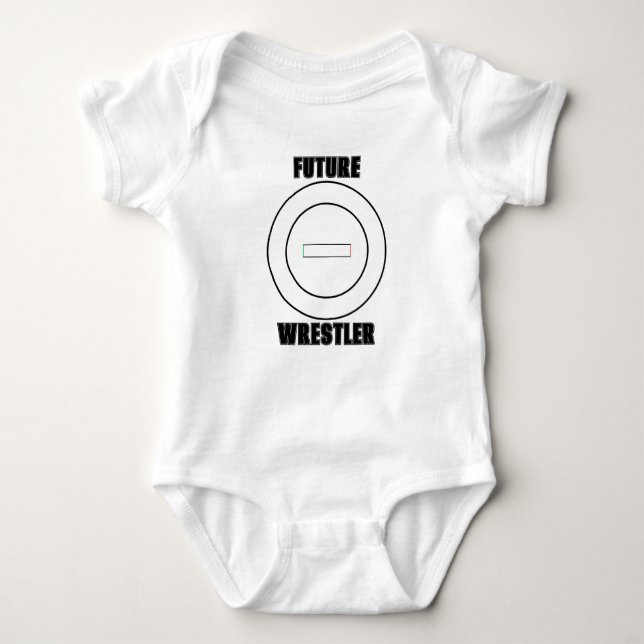 Future Wrestler Baby Jersey Strampler (Vorderseite)