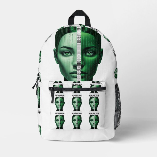FUTURECODE  BEDRUCKTER RUCKSACK (Vorderseite)