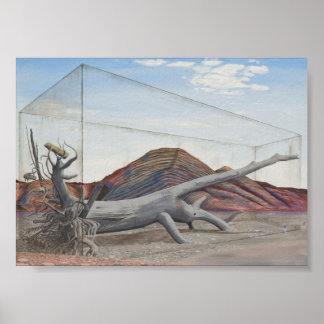 Futurescape Rotgummi-Baum, Umweltbotschaft Poster