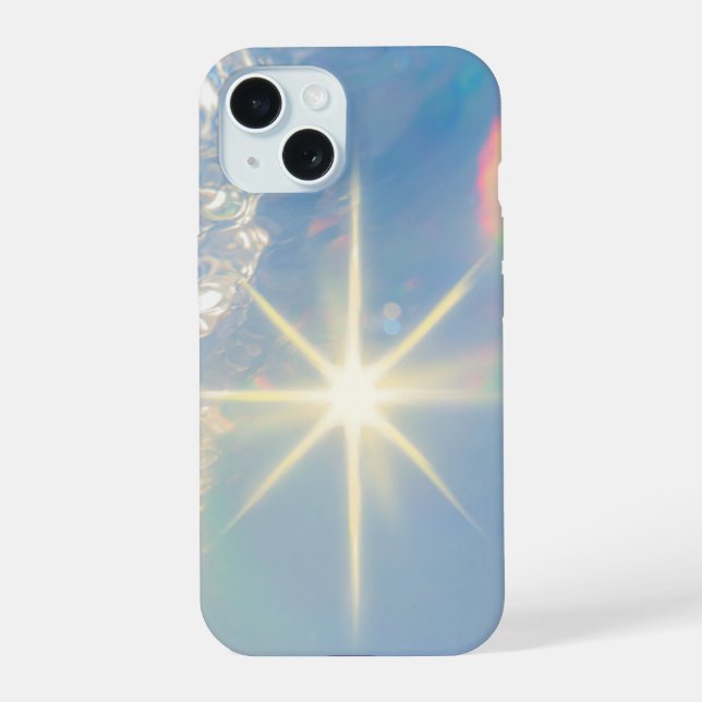 Futuristic Blue Chrome iPhone 14 Pro Max Cover 15 Hülle (Rückseite)