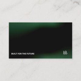 Futuristic Dark Tech Startup Business Card Visitenkarte