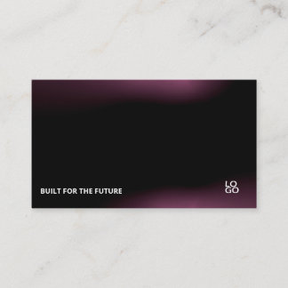 Futuristic Dark Tech Startup Business Card Visitenkarte