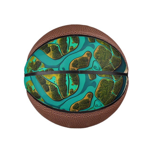 Futuristic Marshlands Mini Basketball (Vorderseite)