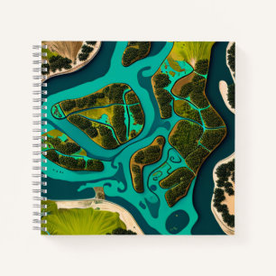Futuristic Marshlands Notizbuch