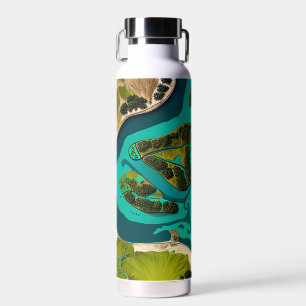 Futuristic Marshlands Trinkflasche
