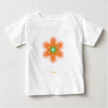Futuristic Neon Glow Flower Graphic