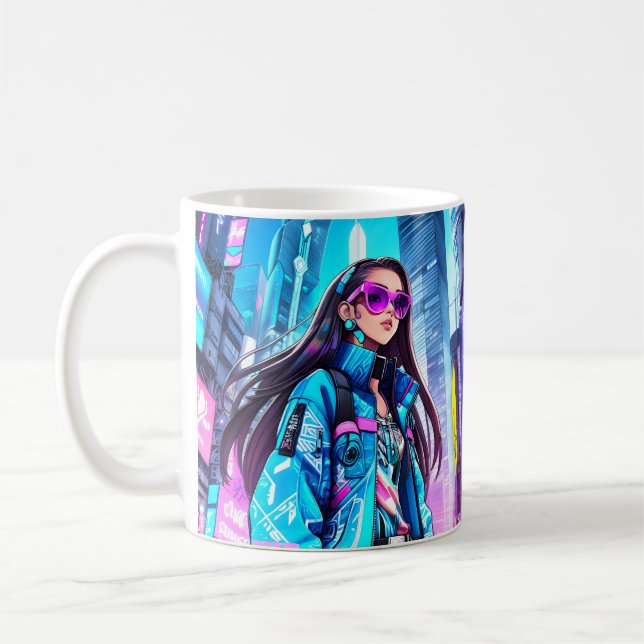 Futuristic Pop Star 0002 Kaffeetasse (Links)