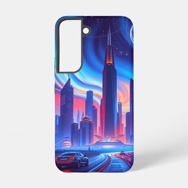 Futuristic Samsung Galaxy S22 Case Hülle (Rückseite)