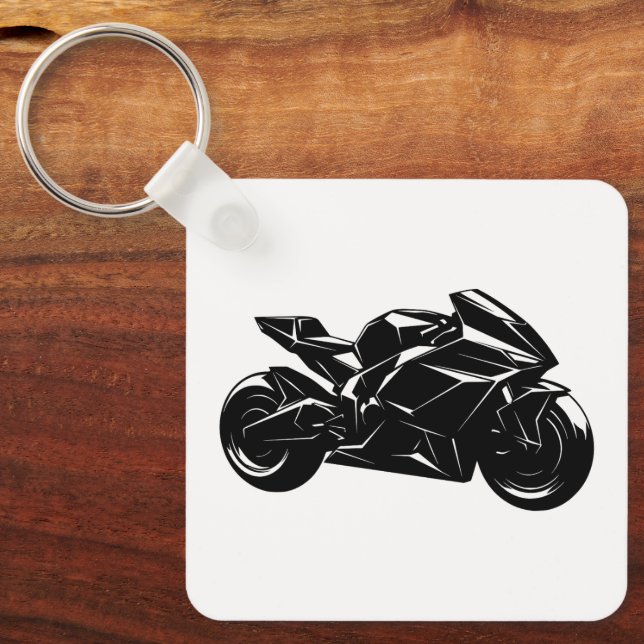 Futuristic Sport Motorcycle Design Schlüsselanhänger (Vorderseite)
