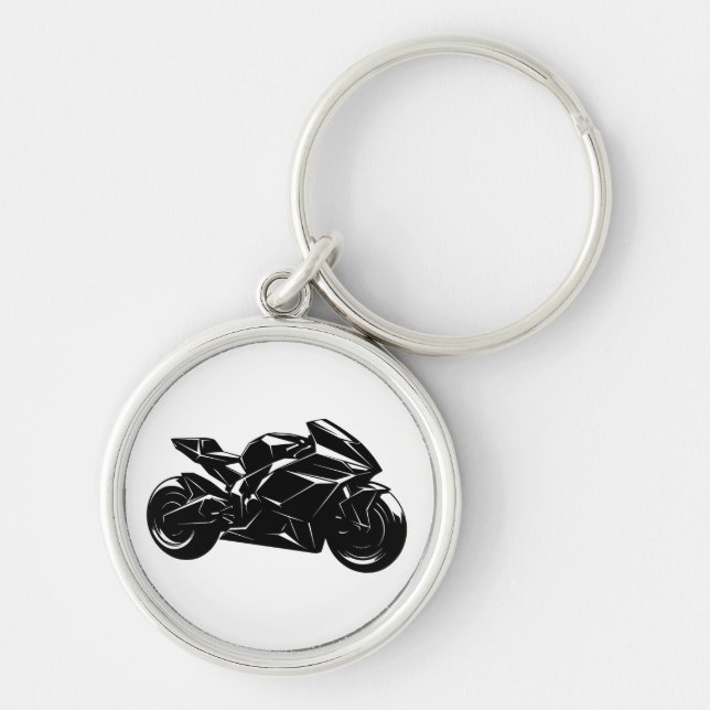 Futuristic Sport Motorcycle Design Schlüsselanhänger (Vorne)
