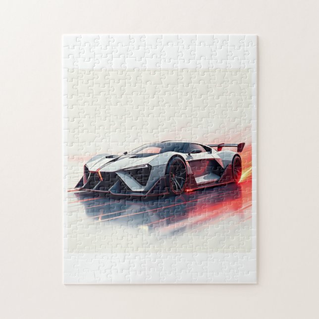 Futuristic Sports Car - Sleek AI Generated Design (Vertikal)