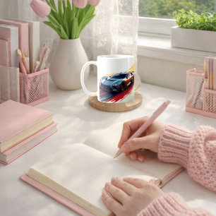 Futuristic Sports Car - Sleek AI Generated Design Kaffeetasse