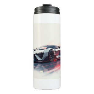 Futuristic Sports Car - Sleek AI Generated Design Thermosbecher