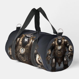 Futuristic Steampunk Gorilla, Duffle Bag