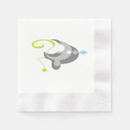 Futuristik Modern Geometric Napkins Serviette