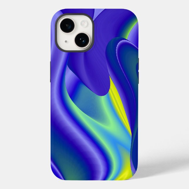Futuristisch, abstrakt 3D-Rainbowart Case-Mate iPhone 14 Hülle (Rückseite)
