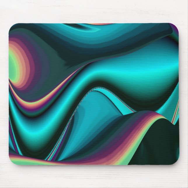 futuristisch, Abstrakt Regenbogen Mousepad (Vorne)