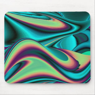 futuristisch, Abstrakter Regenbogen Mousepad