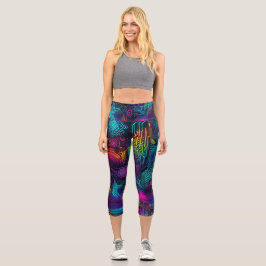 futuristisch capri leggings