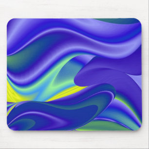 futuristisch, grün und lila Abstrakt Mousepad