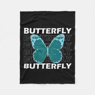 futuristisch-schmetterling-Illustration-T - Shirt- Fleecedecke