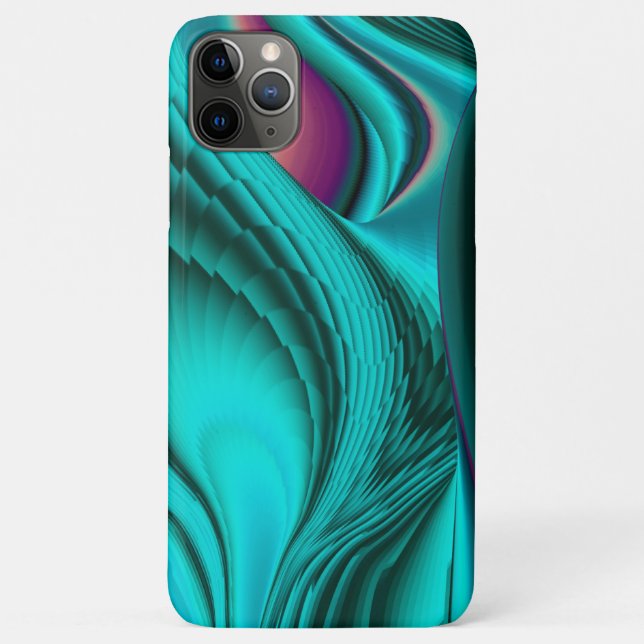 Futuristische Abstrakte 3D Metallic Rainbow Art Case-Mate iPhone Hülle (Rückseite)