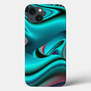 Futuristische Abstrakte 3D Metallic Rainbow Art Case-Mate iPhone Hülle