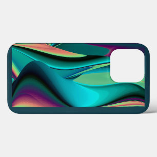 Futuristische Abstrakte 3D Metallic Rainbow Art Case-Mate iPhone Hülle