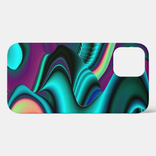 Futuristische Abstrakte 3D Metallic Rainbow Art Case-Mate iPhone Hülle