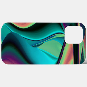 Futuristische abstrakte 3D metallische Regenbogen- Case-Mate iPhone Hülle