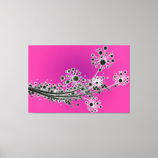 Futuristische abstrakte Blume-Leinwand Leinwanddruck