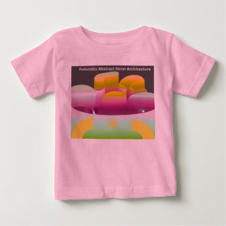 Futuristische abstrakte Neon-Architektur Baby T-shirt