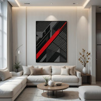 Futuristische abstrakte rote Schwarz