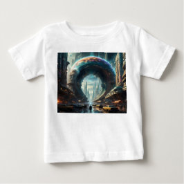 Futuristische Alien Planet Portal mit Magic Gate Baby T-shirt
