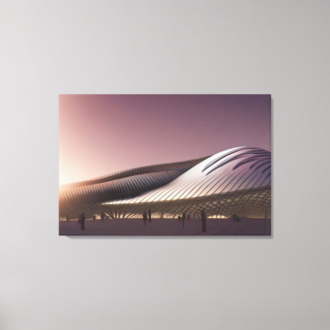 Futuristische Architektur Canvas Print Leinwanddruck (Vorderseite)