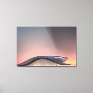 Futuristische Architektur Canvas Print Leinwanddruck