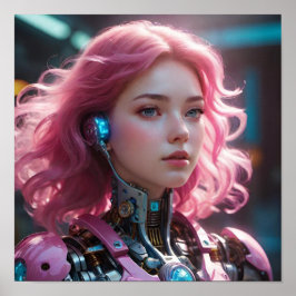 Futuristische Ästhetik Poster